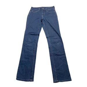 NYDJ Not Your Daughter’s Jeans Dark Wash Slim Leg High Rise Designer Jeans 4